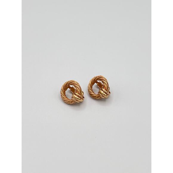 Vintage Christian Dior Twisted Dior Knocker Earrings - Picture 1 of 7